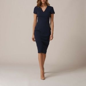 NWT L.K. Bennett Jo Sheath Dress in Sloan Blue